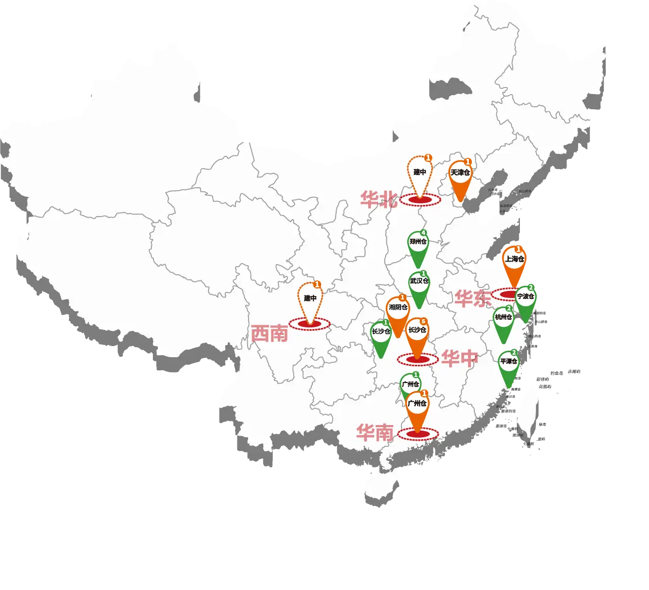 仓网地图